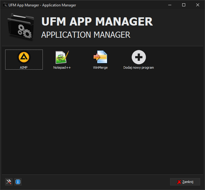 UFM App Manager - Mendżer aplikacji